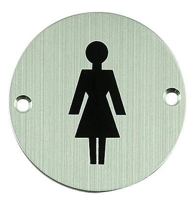 Označení WC dámy kulatý piktogram